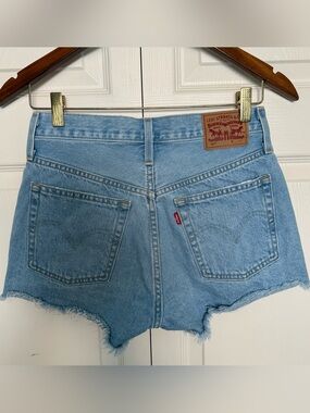 Levi's 501 Original High Rise Cutoff Denim Shorts Light Wash - Size 26